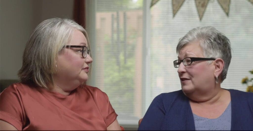 Charter Senior Living of Shiloh Video Thumbnail Senior Living Resident and Daughter looking at each other