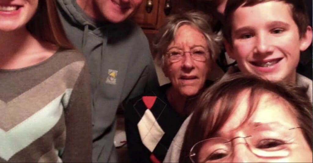 Charter Senior Living of Shiloh Video Thumbnail Family Group Surrounded by senior living resident