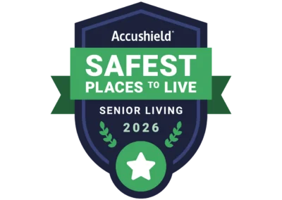 Charter Senior Living of Shiloh Recognized as Safest Places to Live™ for 2026